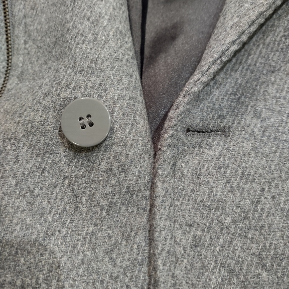 Kristen Blake, Wool blend, Gray, Size Small, Zip up, Pea Coat - Picture 4 of 16